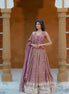Purple Hand Embroidery Silk Lehenga