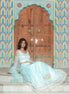 Mint Net Sequence Lehenga