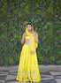 Bright Yellow Sparkle Embellished Lehenga