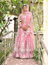 Pink Sparkle Embroidered Net Lehenga