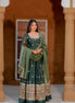 Green Embroidered Georgette Lehenga