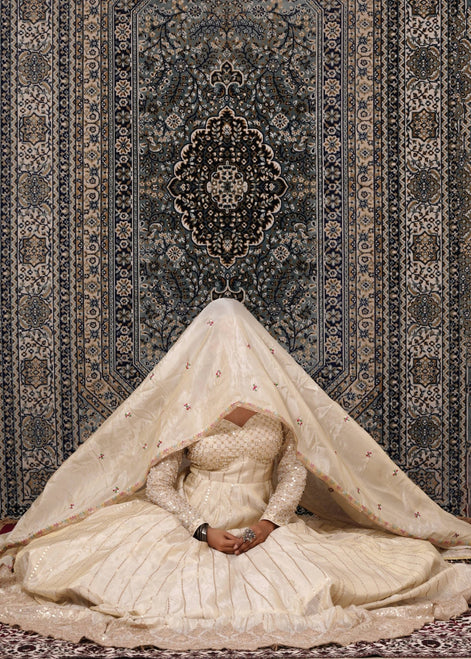 Ivory Hand - Work Silk Anarkali - Liza’s FashionLiza’s FashionAnarkaliXXSIvory Hand - Work Silk Anarkali