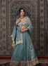 Teal Blue Embroidered Silk Lehenga - Liza’s FashionLiza’s FashionLehengaXXSTeal Blue Embroidered Silk Lehenga