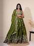 Olive Green Multicolor Resham Embroidered Silk Lehenga - Liza’s FashionLiza’s FashionXXSOlive Green Multicolor Resham Embroidered Silk Lehenga