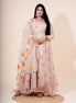 Pastel Pink Multicolor Floral Embroidered Organza Anarkali - Liza’s FashionLiza’s FashionAnarkaliXXSPastel Pink Multicolor Floral Embroidered Organza Anarkali